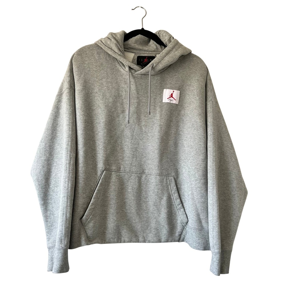 Jordan Hoodie 2X Boxy‎ Fit Jumpman Flight Patch Pullover Sweatshirt Streetwear